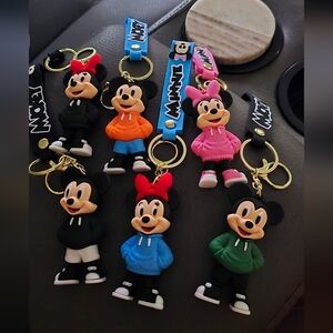 KEY CHAINS MICKEY AND MINNIE MOUSE KEYCHAINS